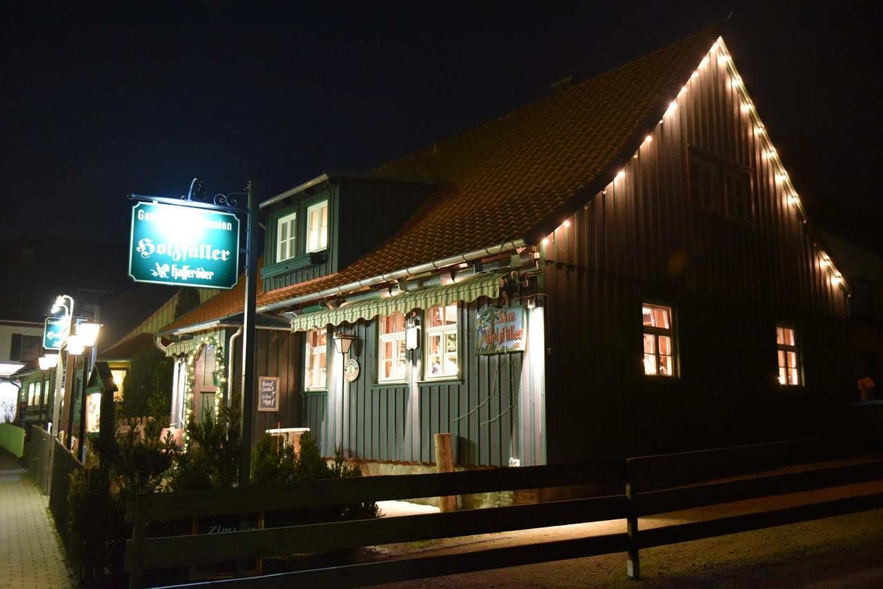 Hotel Garni Und Gaststaette Zum Holzfaeller シールケ エクステリア 写真